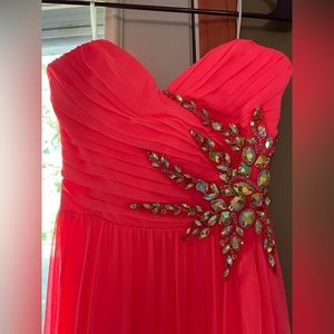 Size 5 Coral Formal Dress